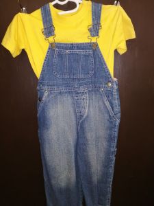 Kids Costumes to Hire - Dungarees 3-4 years (minion, farmer, Tom Sawyer)